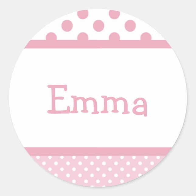 Sticker à points roses (Devant)
