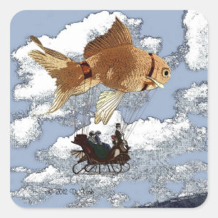 Sticker à poisson d'or