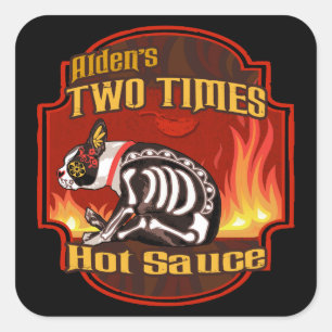 Sticker à sauce chaude deux fois d'Alden
