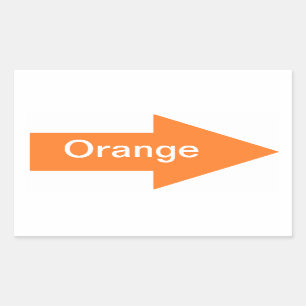 Sticker à signes orange