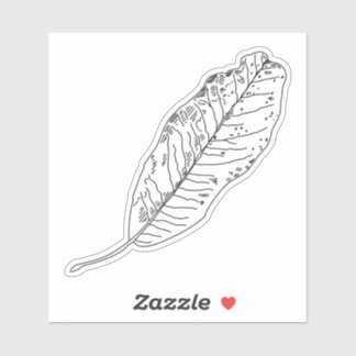 Sticker à simple feuille