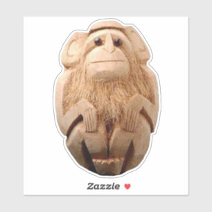 Sticker à singe de noix de coco