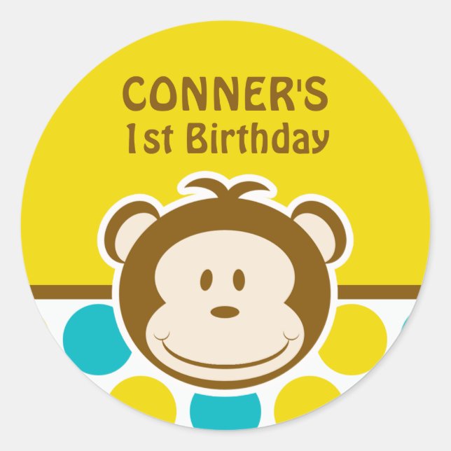 Sticker à singe mignon (Devant)