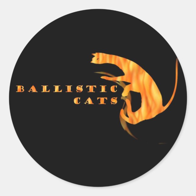 Sticker à tambour pour chats balistiques (Devant)