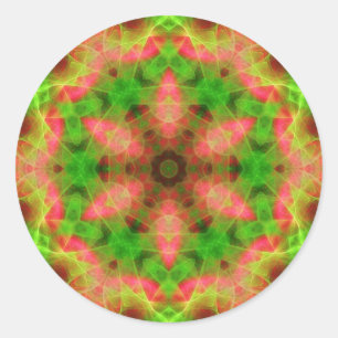 Sticker à tisser psychédélique géométrique Fluro