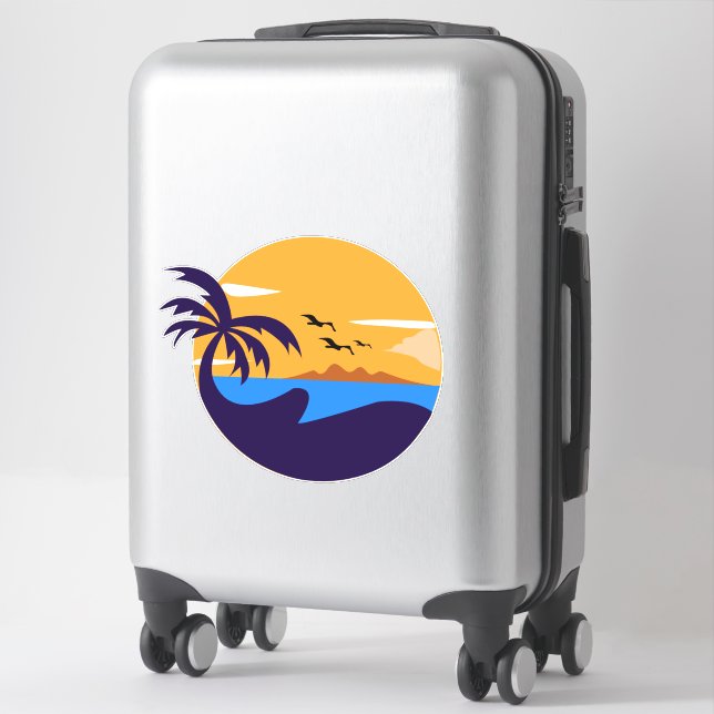 Sticker à trémie de l'île (Sur valise)
