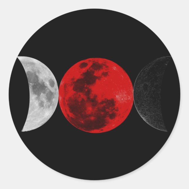 Sticker à trois lunes de magie (Devant)