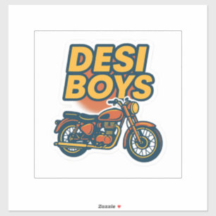 Sticker à vélo classique Desi Boys