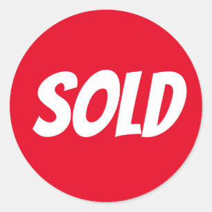 Sticker à vendre rouge