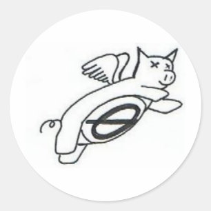 Sticker à vol de porcs