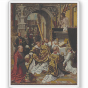 Sticker A. Ysenbrandt : La messe de Saint Grégoire le Gran