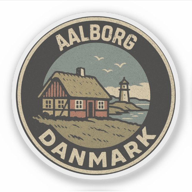 Sticker Aalborg, Danemark Danmark (Devant)