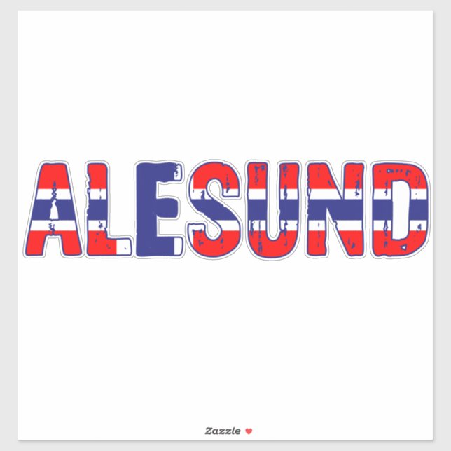 Sticker Aalesund Norvège (Feuille)