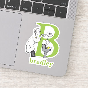 Sticker ABC du Dr Seuss : Lettre B - Blanc Ajouter Votre
