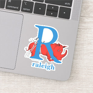 Sticker ABC du Dr Seuss : Lettre R - Blanc   Ajouter Votre