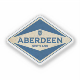 Sticker Aberdeen Scotland Vintage