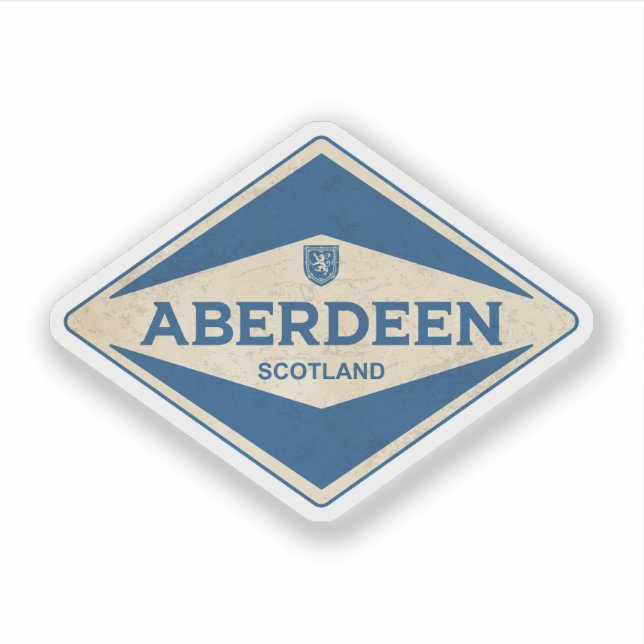 Sticker Aberdeen Scotland Vintage (Devant)