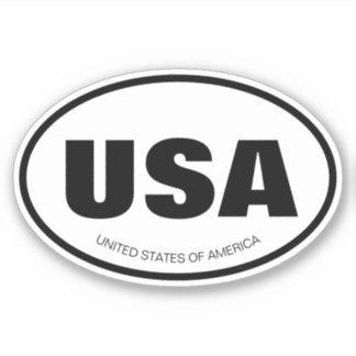 Sticker Abréviation de pays ou d'état personnalisée vinyle