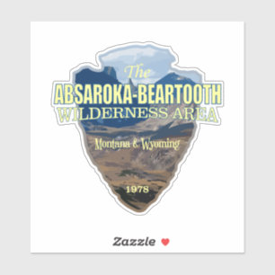 Sticker Absaroka-Beartooth Wilderness (flèche)