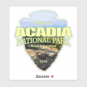 Sticker Acadia NP (pointe de flèche)