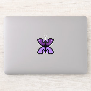 Sticker Accent graphique papillon violet moderne mignon