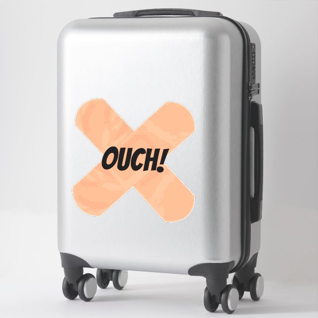 Sticker Accident De Plâtre De Chaussure Amusant (Sur valise)