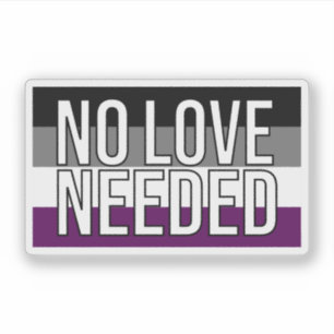 Sticker Ace No Love Nécessaire Indicateur