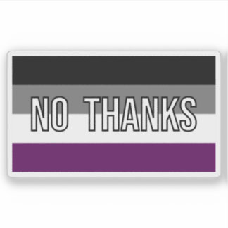 Sticker Ace No Thanks Funny Drapeau