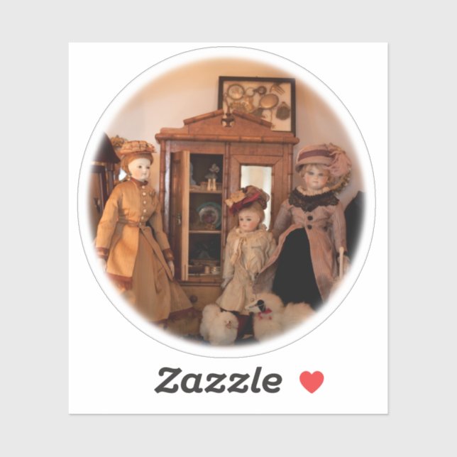 Sticker Achat de poupées de mode (Feuille)