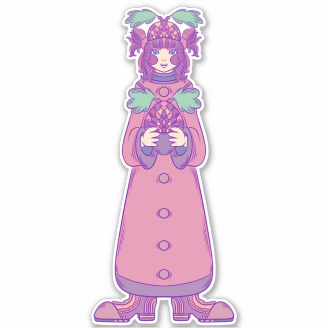 Sticker Acorn Girl (Devant)