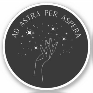 Sticker Ad Astra Per Aspera Citation de l'Amérique latin
