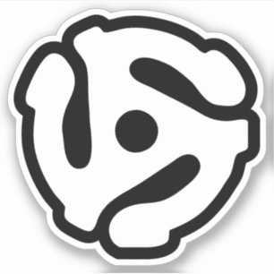 Sticker Adaptateur vinyle 7 pouces 45 tr/min pour insérer