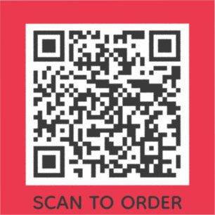 Sticker Add your own Code QR Scan to order Minimum Simple
