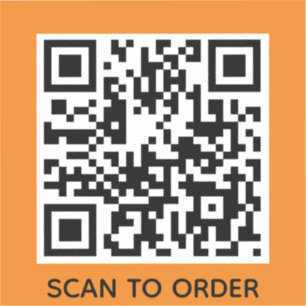 Sticker Add your own Code QR Scan to order Minimum Simple