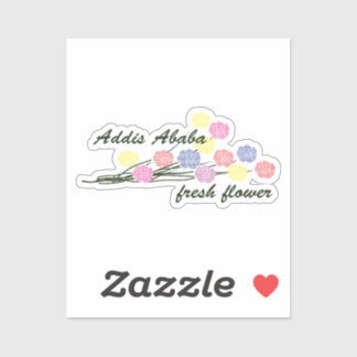 Sticker Addis Ababa Fresh Flower – Colorful Floral Art