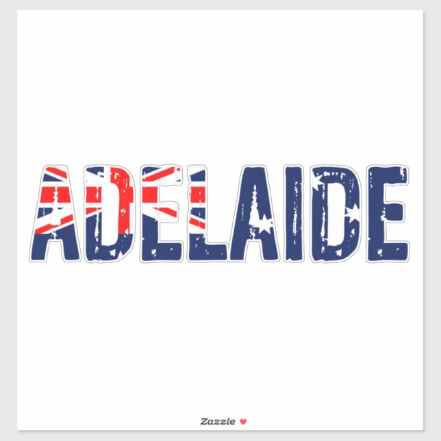 Sticker Adelaide Australie (Feuille)