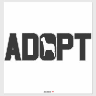 Sticker Adopter les animaux