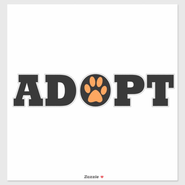 Sticker Adopter les animaux (Feuille)