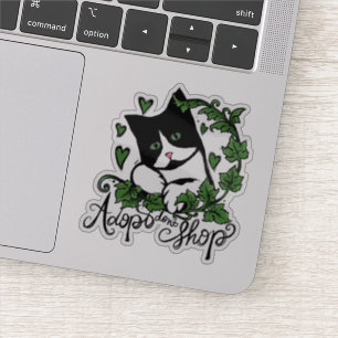 Sticker Adoptez l'art des chats Tuxedo