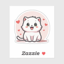 Adorable Chaton Blanc – Style Pastel