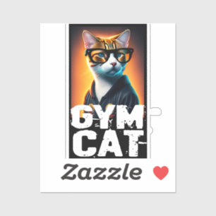 Sticker Adorable Cute Chat en Tracksuit