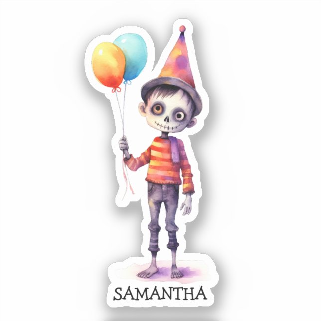 Sticker Adorable Kid Zombie - Jolie Halloween (4) (Recto)