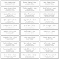 Adresse de l'invité Mariage de rédaction simple