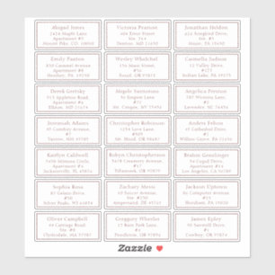 Sticker Adresse des invités pour Baby Shower automnal vint