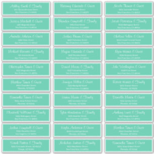 Sticker Adresse du Mariage de script moderne