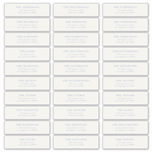 Sticker Adresse personnalisée de l'invité de mariage indiv