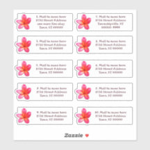 Adresse postale individuelle Plumeria Flower