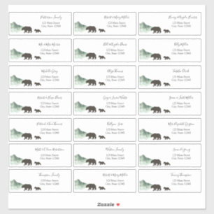 Sticker Adventure Begin Baby Guest Adresse Enveloppe 