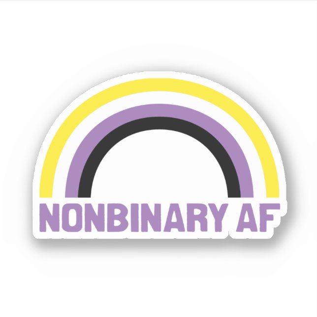 STICKER AF NONBINAIRE (Devant)