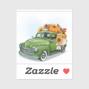 Sticker Affaire Harvest In a Green Truck